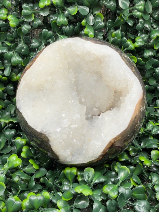 Other - 3.47lb Druzy Moss Agate Sphere